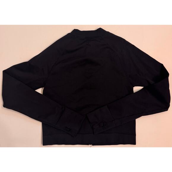 Joy Lab Women's Active Crop Black Full Zip Stretch Jacket Size M - Picture 2 of 4